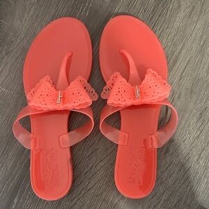New Salvatore Ferragamo Jelly Flat Sandals